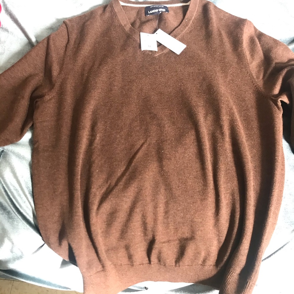 Brown Men Lands’ End Sweater medium